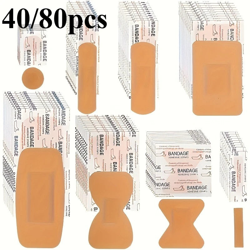 40pcs Waterproof / Breathable Bandages Multi-Size