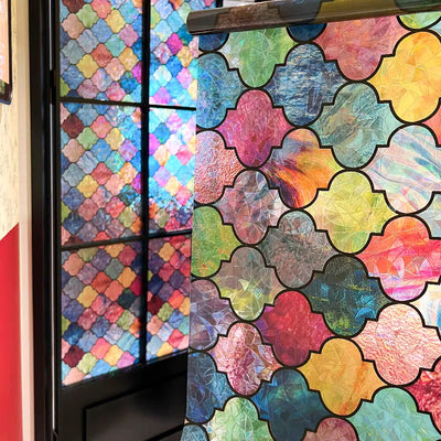 Stained Glass Window Privacy Film
