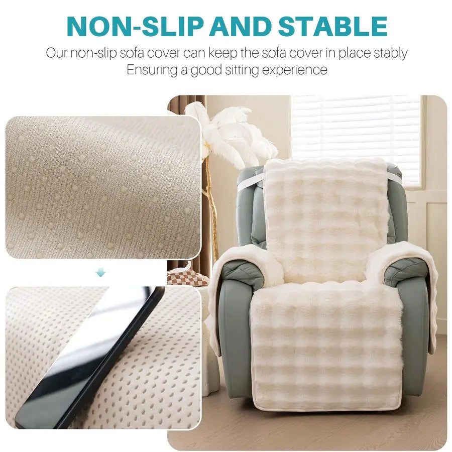 Thick Rabbit Recliner Slipcover 23 Inches Covers