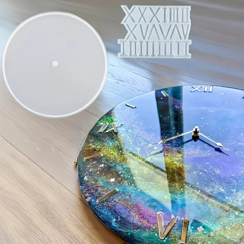 Clock Mold, Square, Silicone, Resin Mold