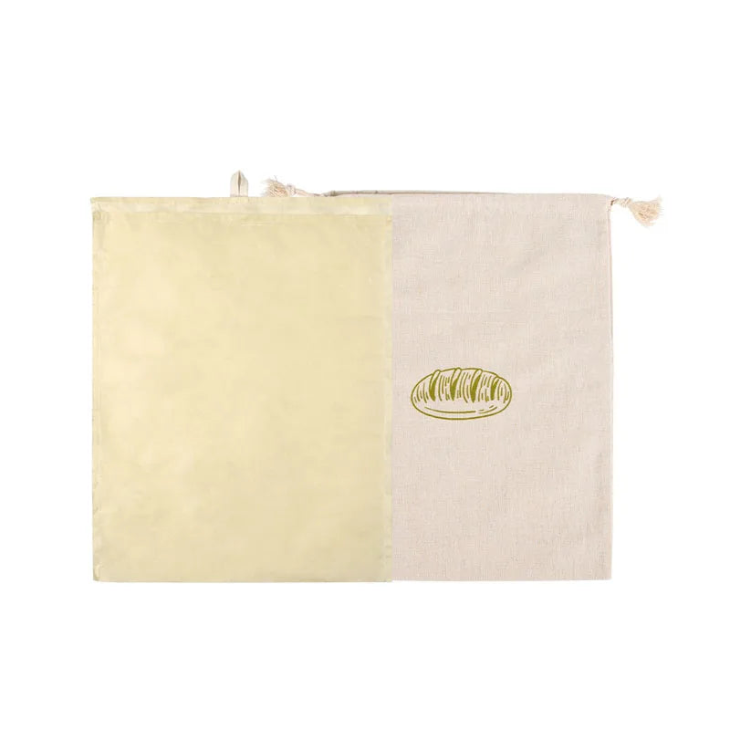 2PCS Beeswax Linen Bread Bags