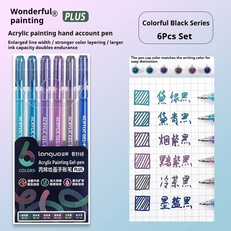 6/24/36/54/72/90 Colors Acrylic Painting Pens
