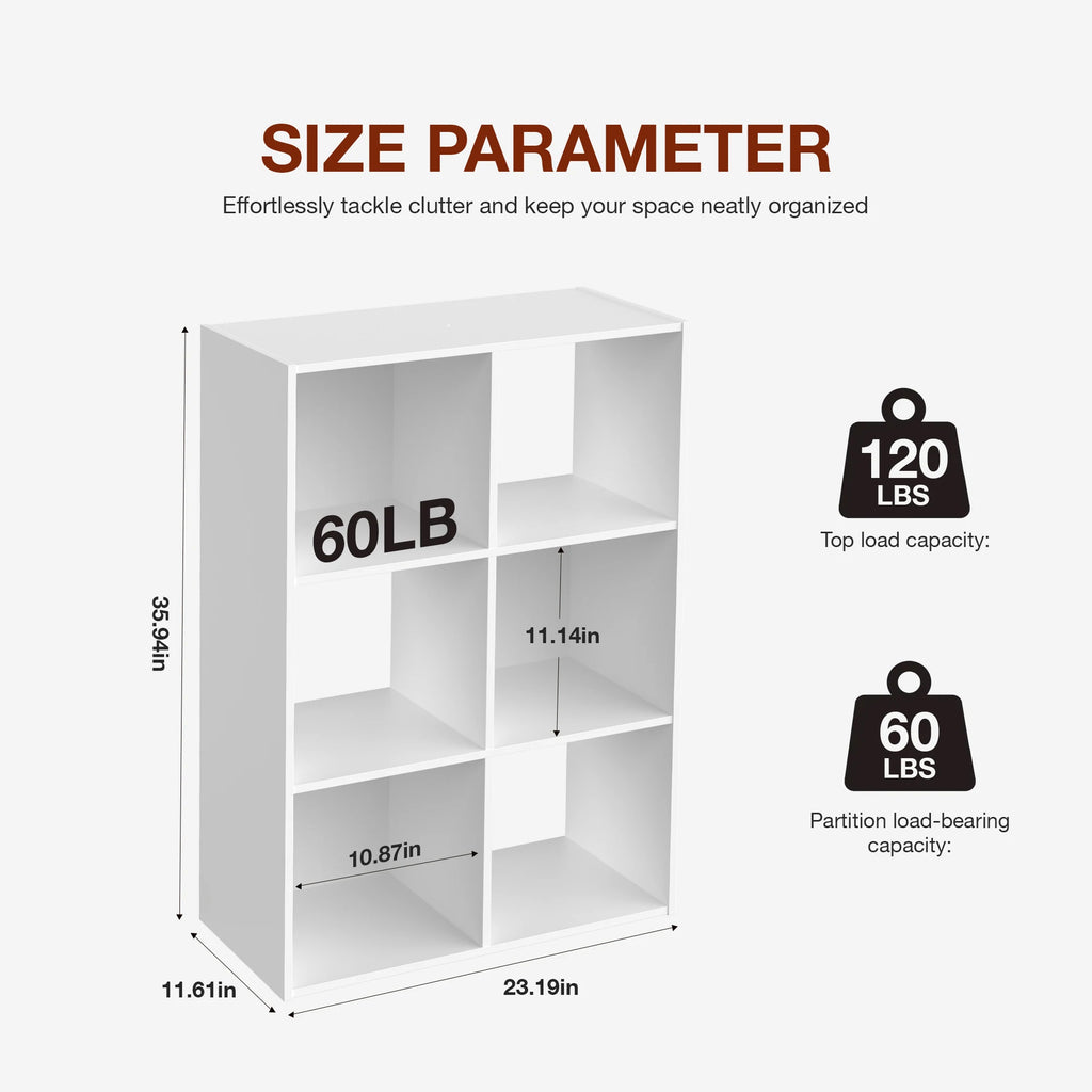 9 Cube Storage Wooden Shelf