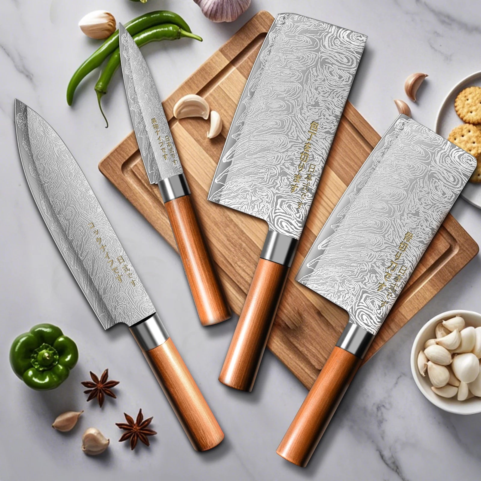 4-Piece Chef Knife Set
