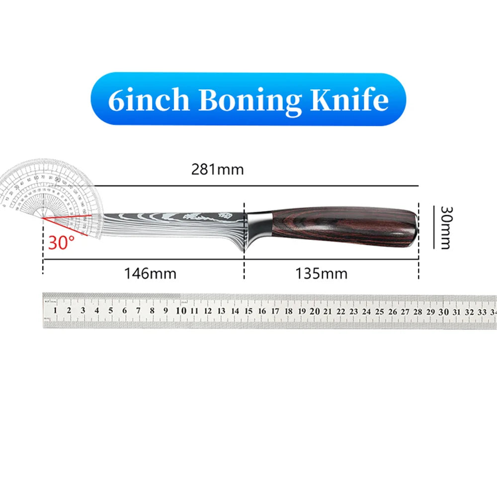 9 types Stainless Steel Kitchen Knife