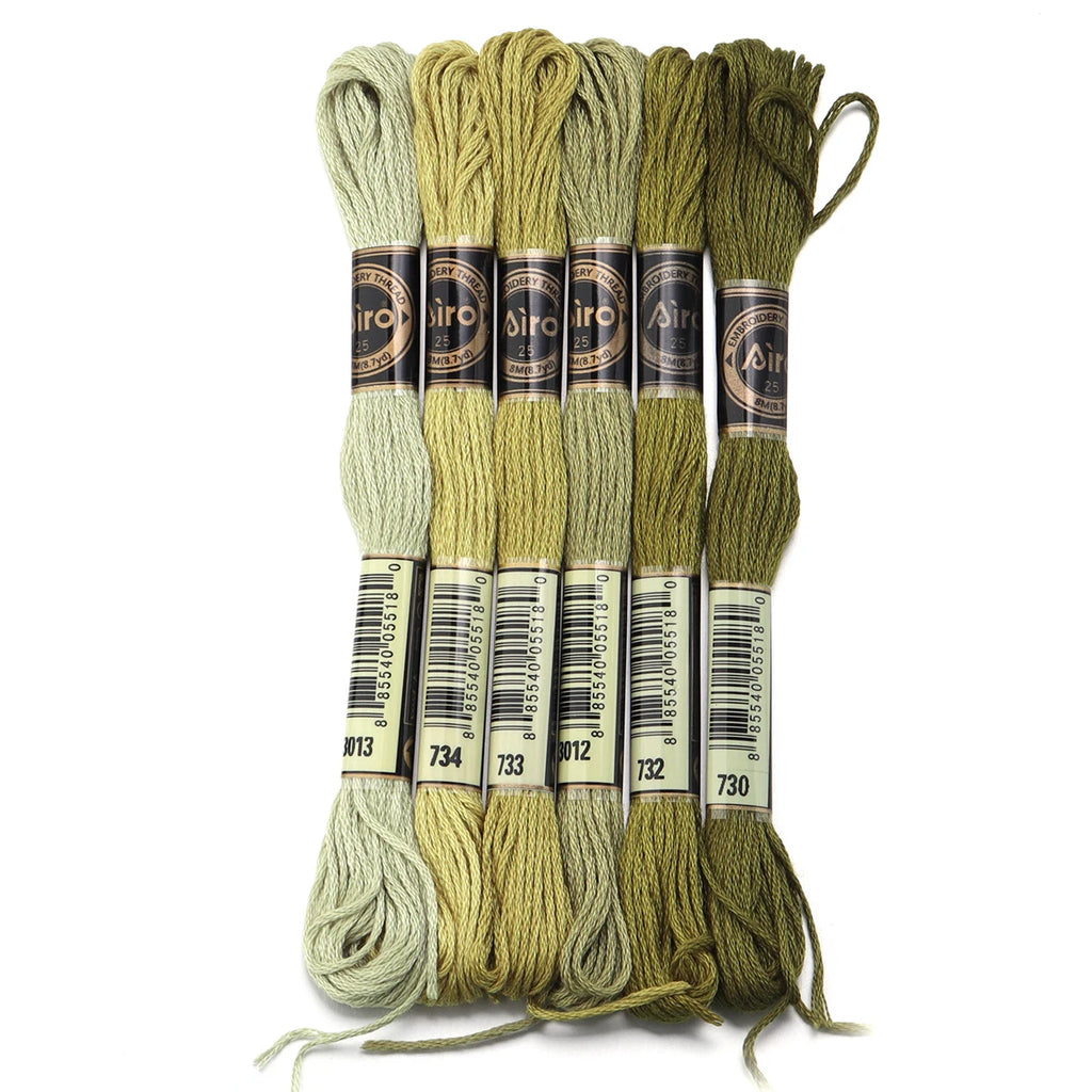 6pcs/lot Colorful Polyester Embroidery Thread