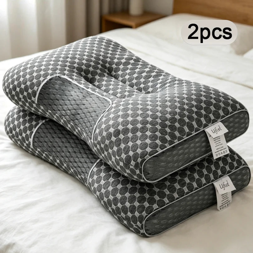 2 Braided Neck Pillows/ Detachable Pillowcase