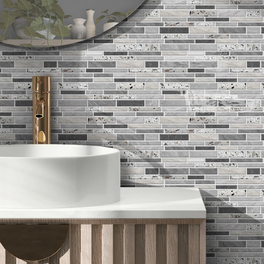 4/8/12PCS Pink Wall Self-Adhesive Tile Stickers