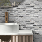 4/8/12PCS Pink Wall Self-Adhesive Tile Stickers