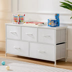 Display Cabinet / 5 Fabric Drawers