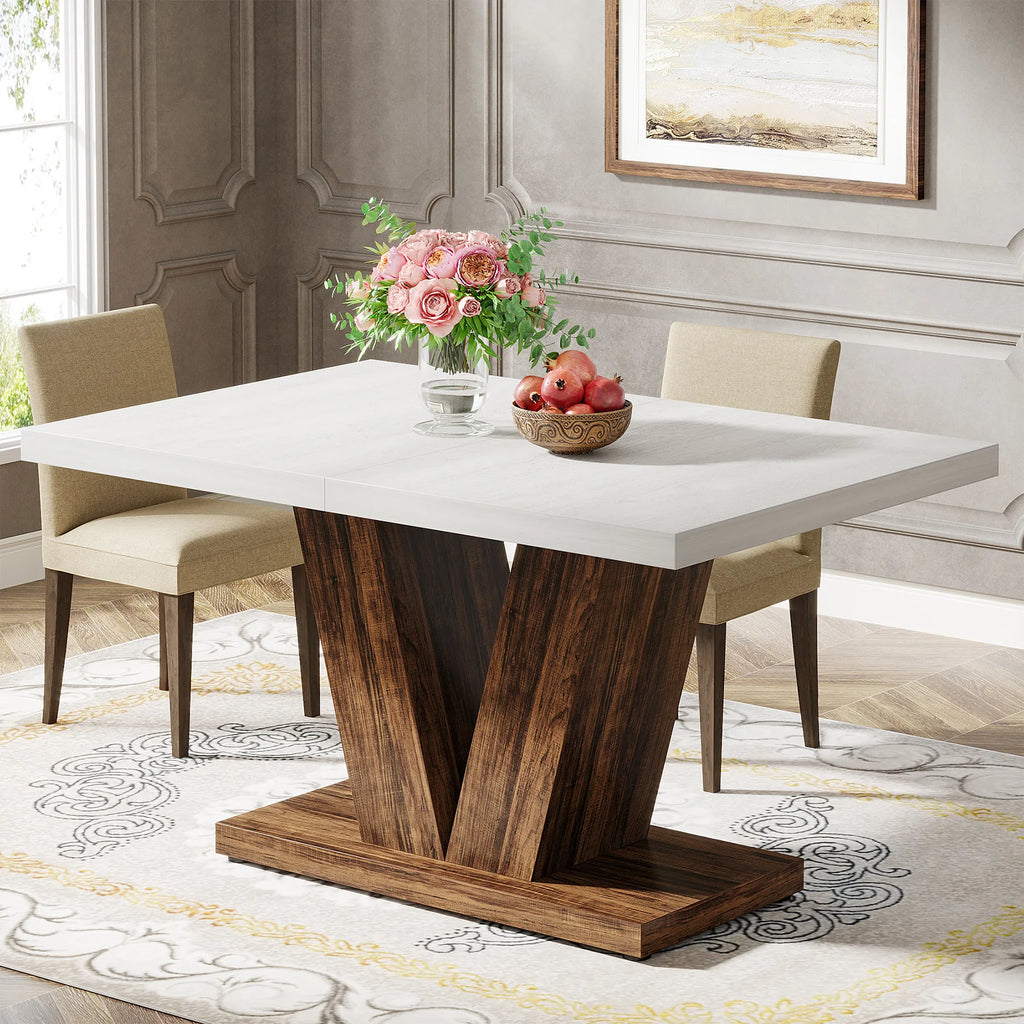 Farmhouse Wooden Table/4-6 People