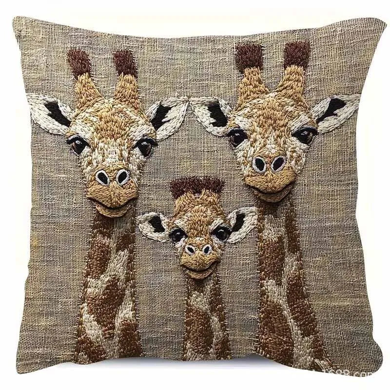 Adorable Three Rabbits Pillowcase