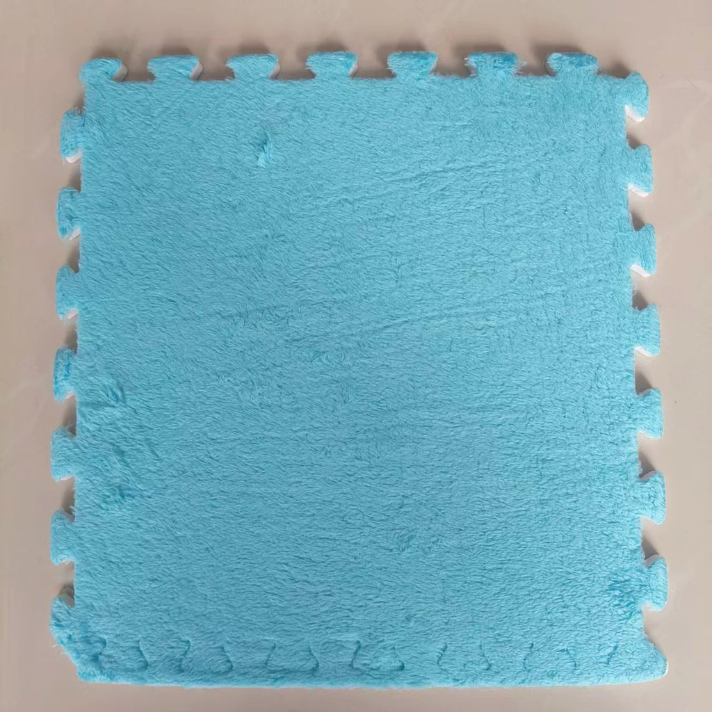 10Pcs Plush Puzzle Mat , 30x30x1CM