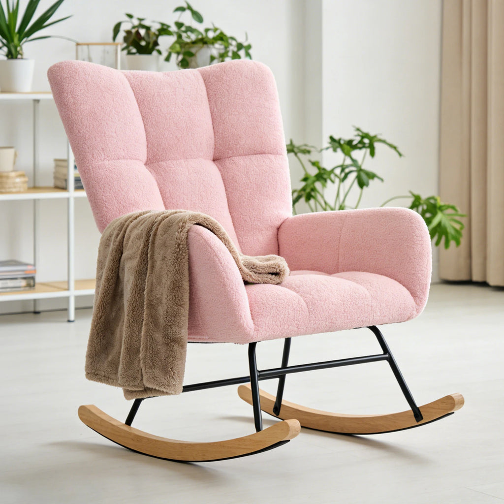 Teddy Upholstered Saucer Rocking Chair