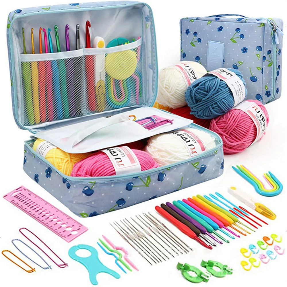 Yarn , Steel Needles Crochet Kit for Beginners