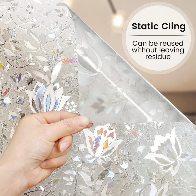 Tulip Frosted Window Privacy Film, Static Cling