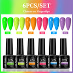 6-Piece Set of Nail Gel