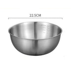 1-3 Stainless Steel Bowl Set with Scale