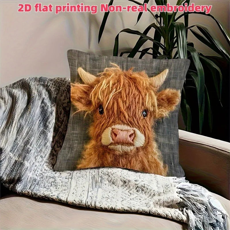 Cow Face Pillowcase