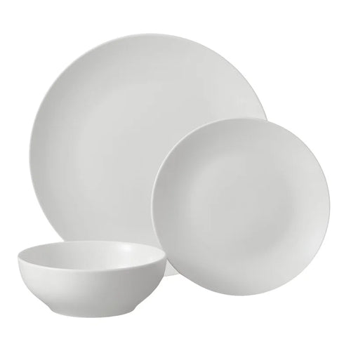 12-Piece White Stoneware Set
