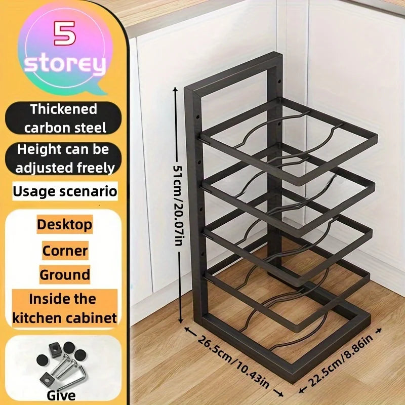 Pot Rack Storage Organizer