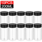 10/1PCS Clear Spice Plastic Seasoning Jars