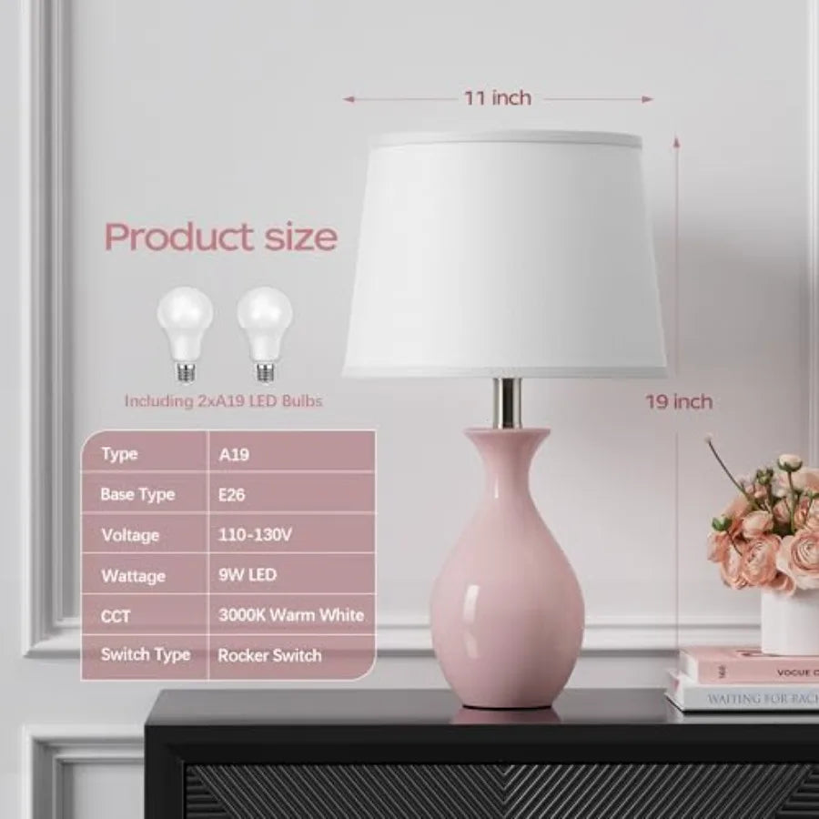 (2) Modern Ceramic Lamps