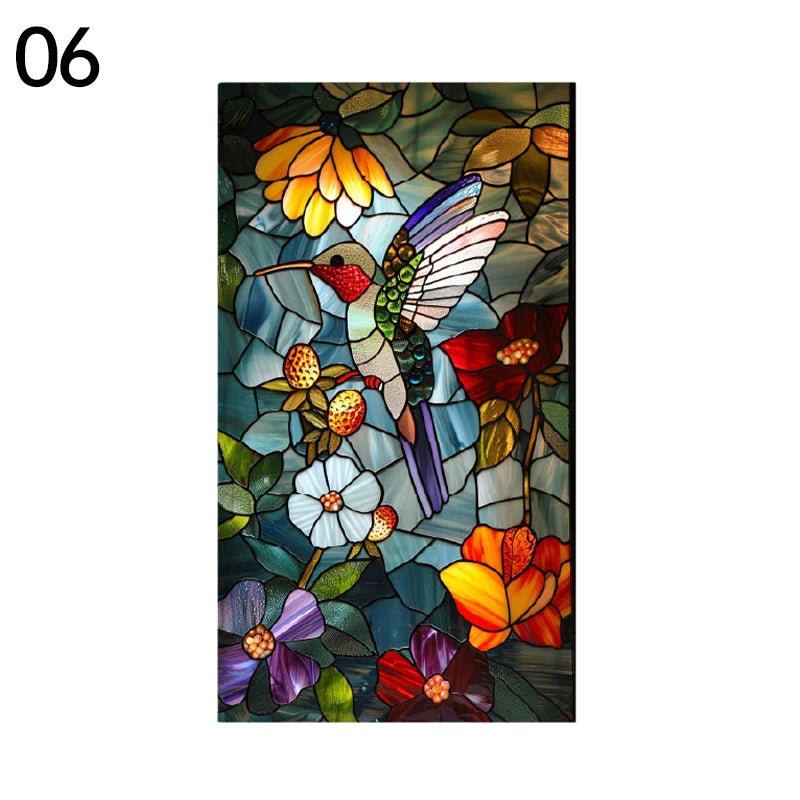 Retro Painted Printed Stained Glass Film