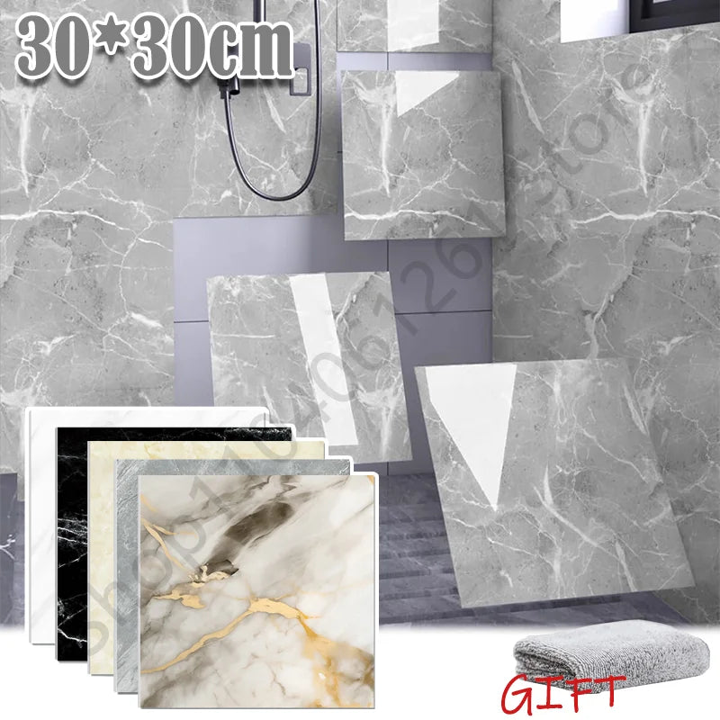 10-50Pcs Marble Wall Stickers