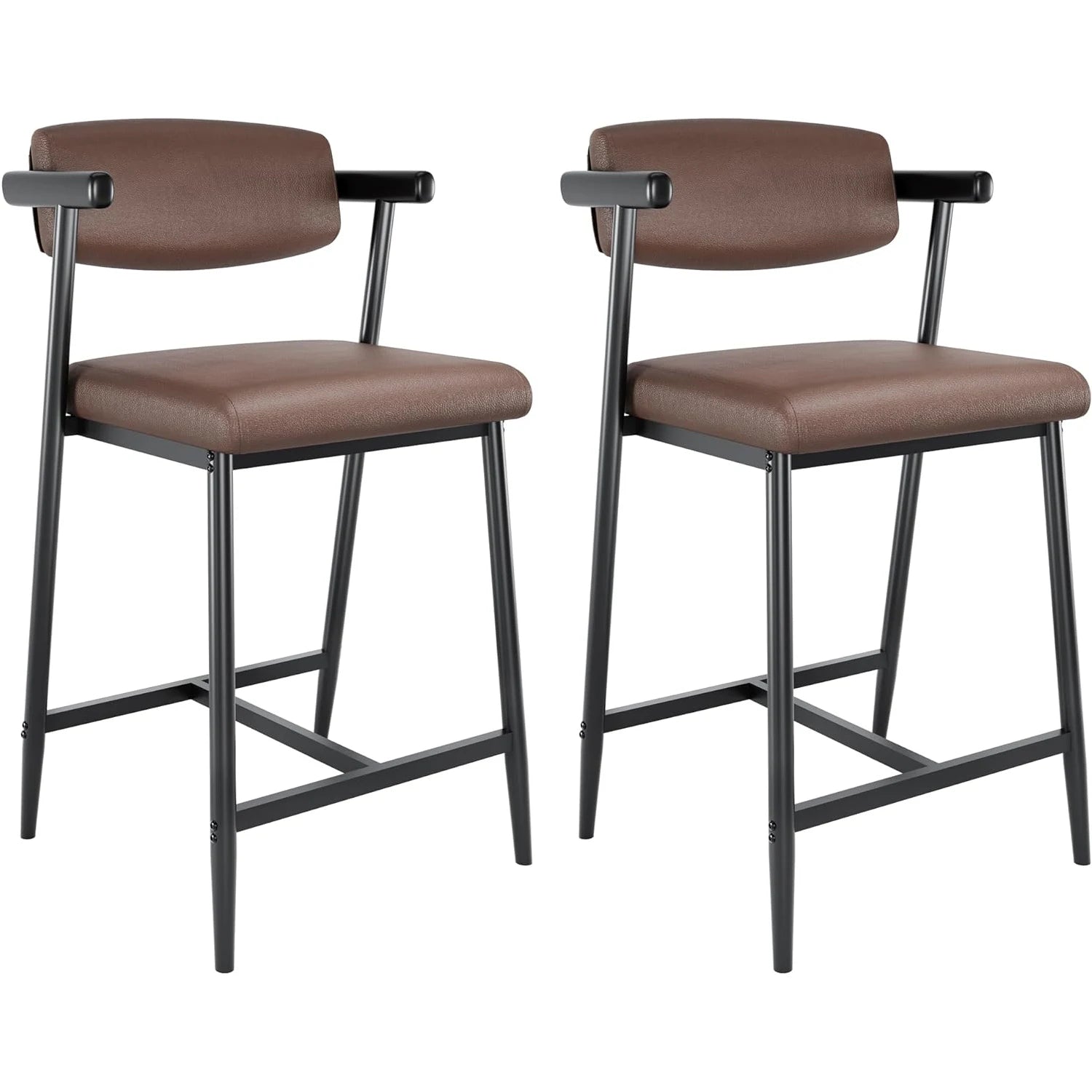 2PCS Counter Height Bar Stools Set
