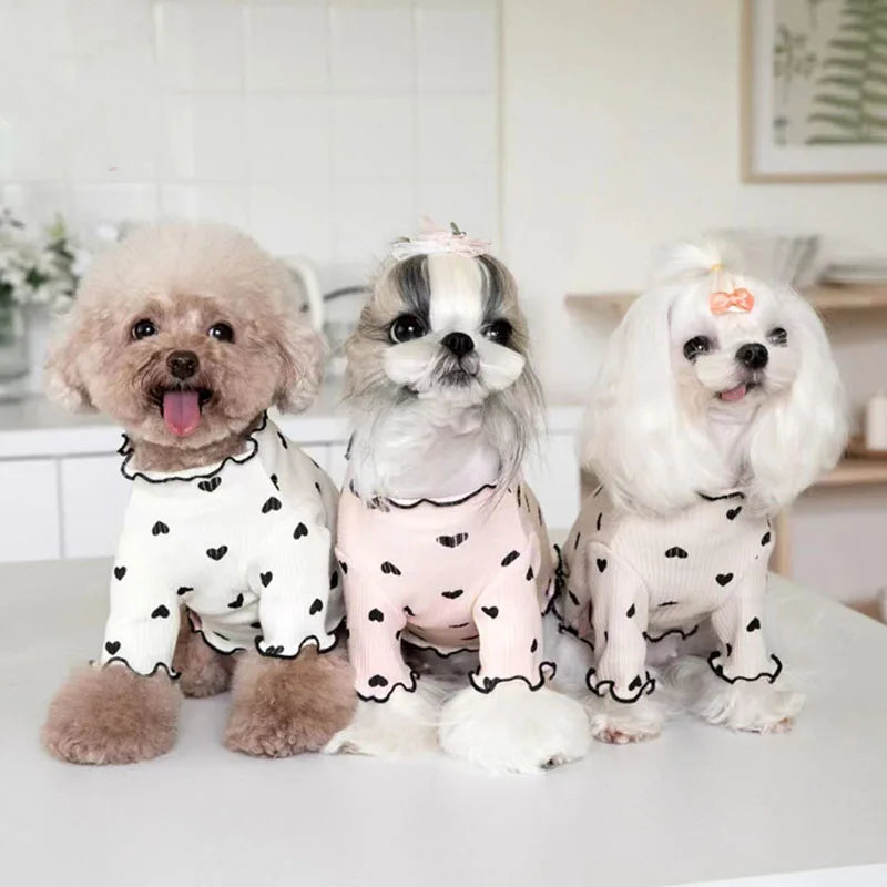 Pet Clothes Heart Print