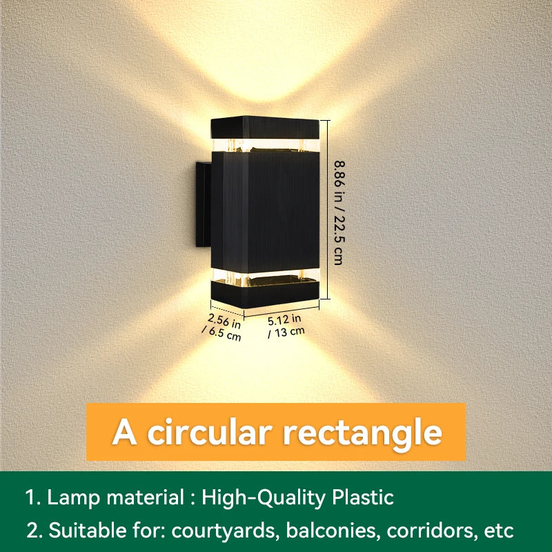 Modern Outdoor Decor Wall Light