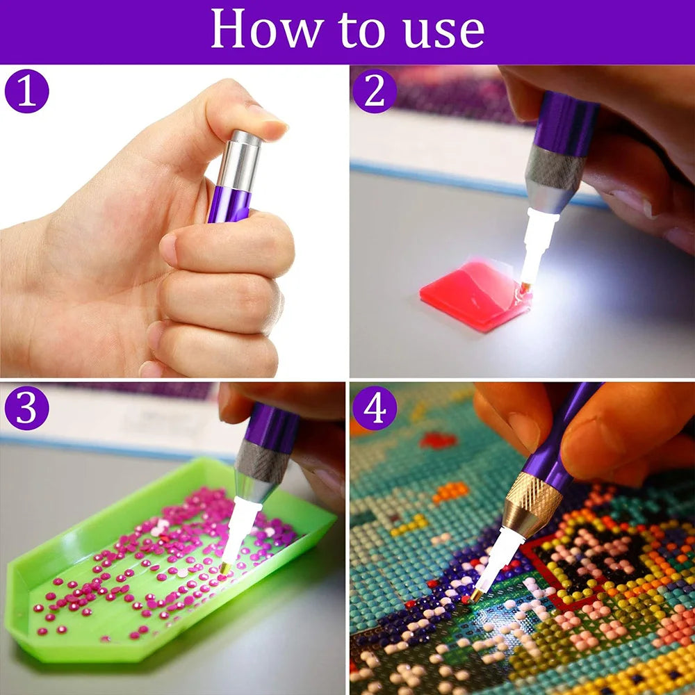 Led Lighted Diamond Painting Pen