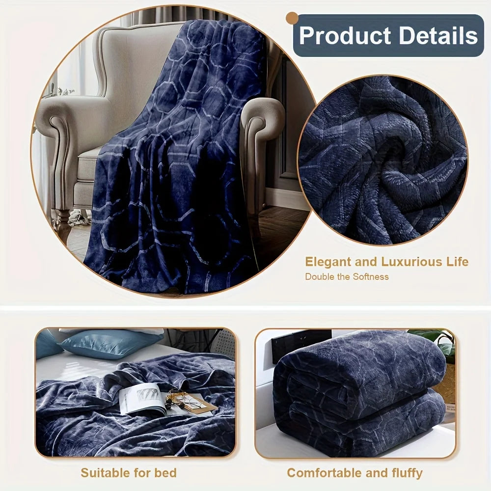 Blue Throw Blanket - Ultra-Soft Cozy