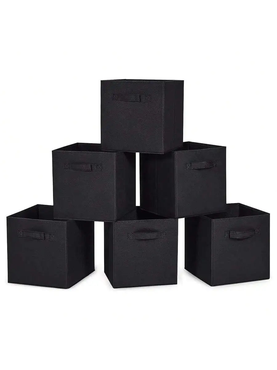 3/6-Pack 11" Collapsible Fabric Cube Storage Box
