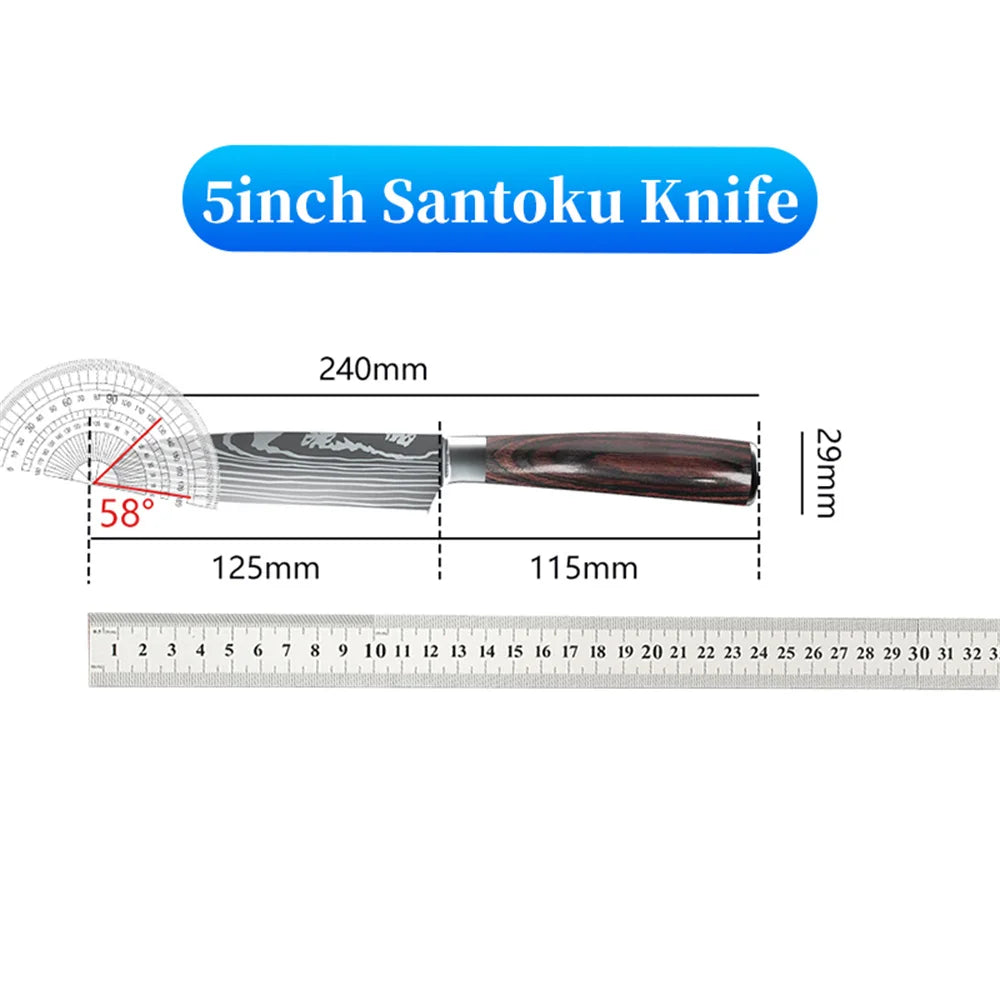 9 types Stainless Steel Kitchen Knife