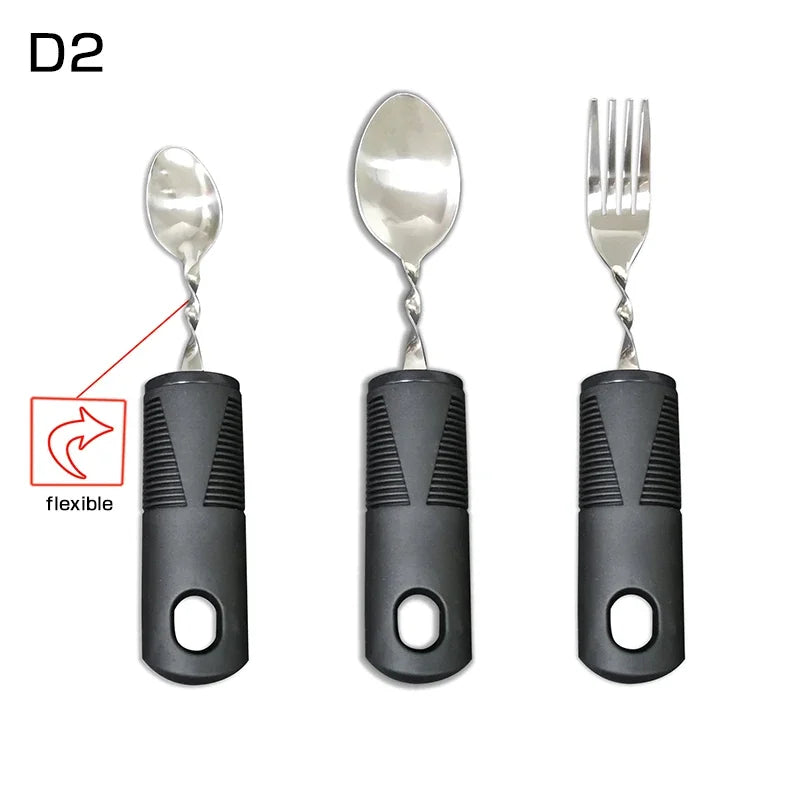 3/4/5Pcs/Set Elderly Adaptive Utensils