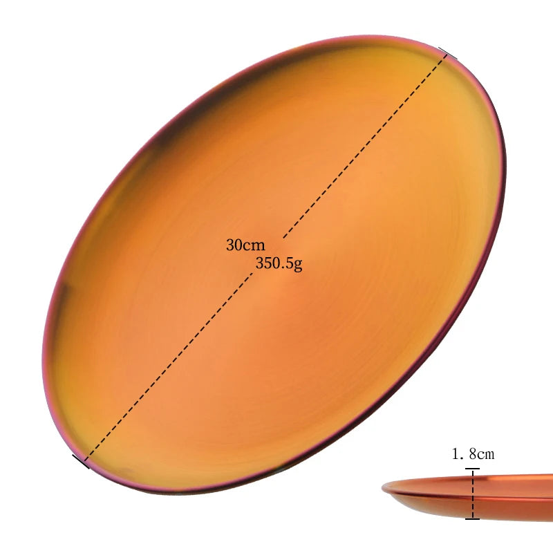 Stainless Steel Dinner Plates