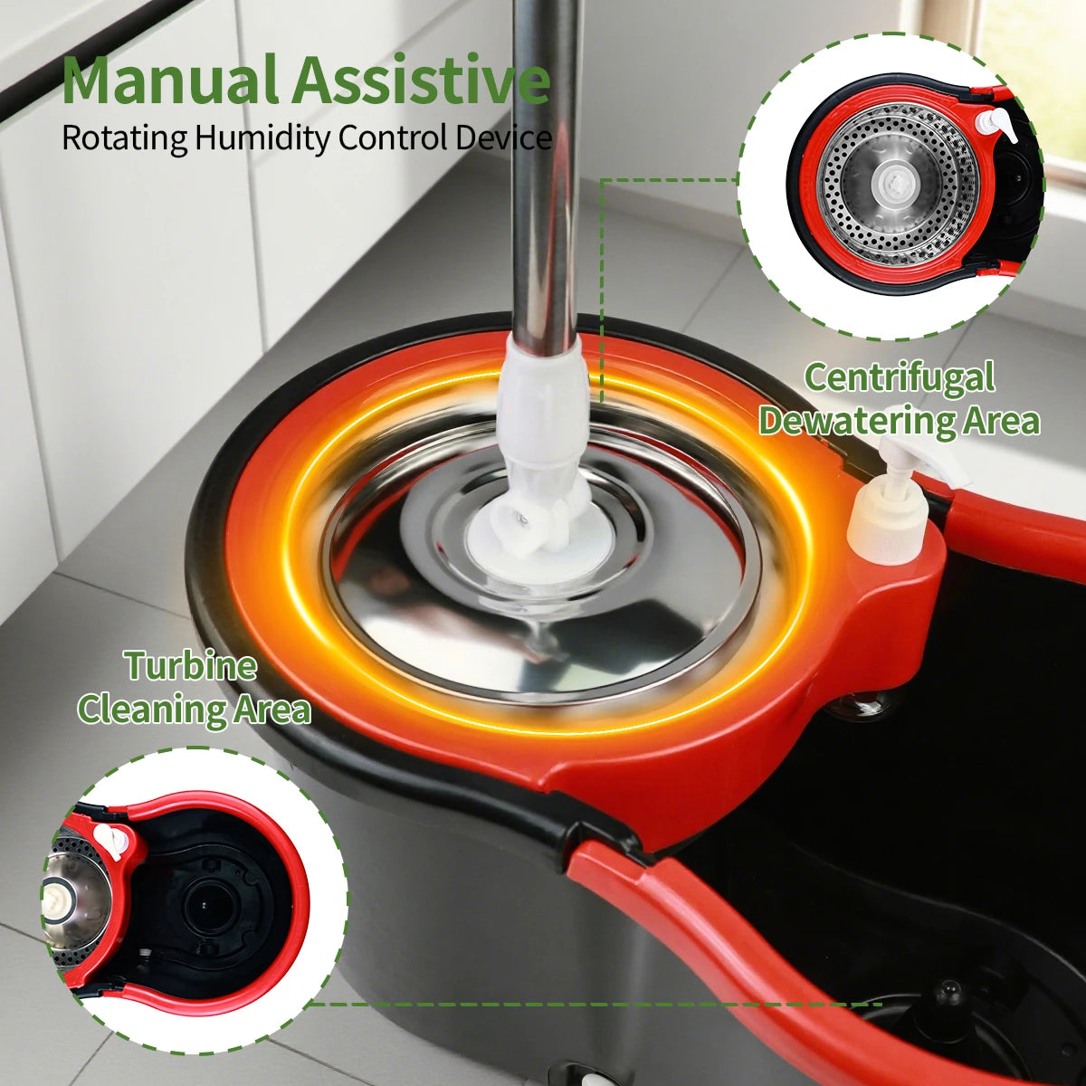 Dual-Motion Spin Mop System