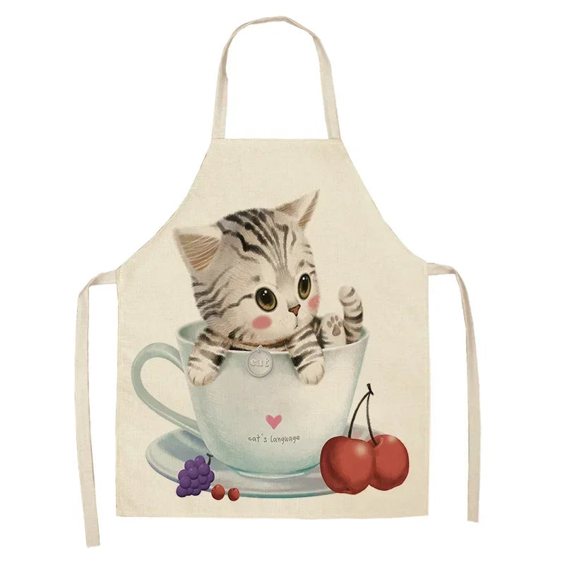 Cartoon Cat Apron