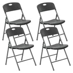 2/4/6 Pack Plastic Stackable Folding Chairs
