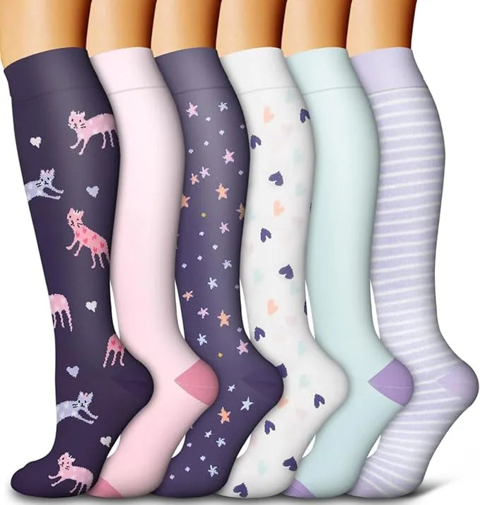 6 pairs of Compression Socks