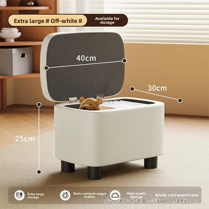 Stool Storage Ottoman Seat