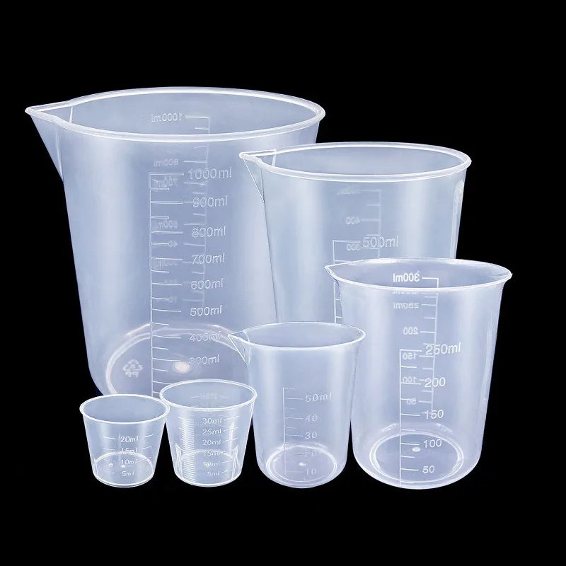 6Pcs/set Plastic Graduated Measuring Cup