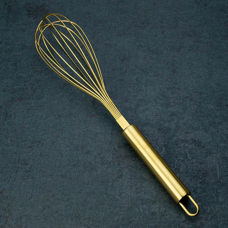 Gold Stainless Steel Whisk