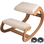 Ergonomic Rocking Wooden Kneeling Stool