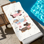Dachshund dog  Beach Towel