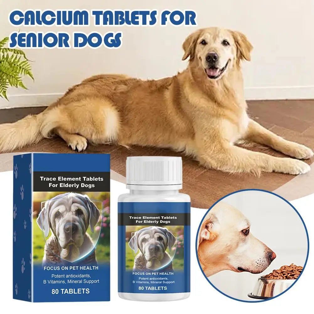 Senior Dog Mineral Supplement Calcium Tablets