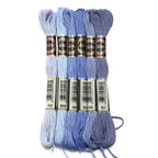 6pcs/lot Colorful Polyester Embroidery Thread