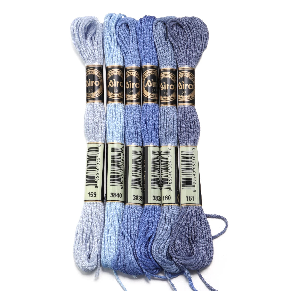 6pcs/lot Colorful Polyester Embroidery Thread